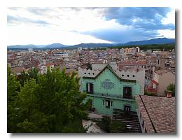 Girona backyards from the Walls Walk